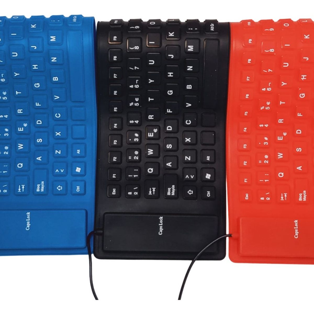 GENERICO - Teclado Flexible Usb Portátil Plegable Resistente Polvo Agua