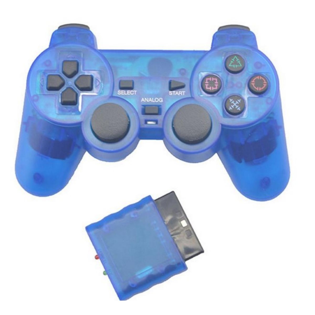 GENERICO - Control InAlámbrico Dualshock 2 para Sony Play Station 2 PS2.