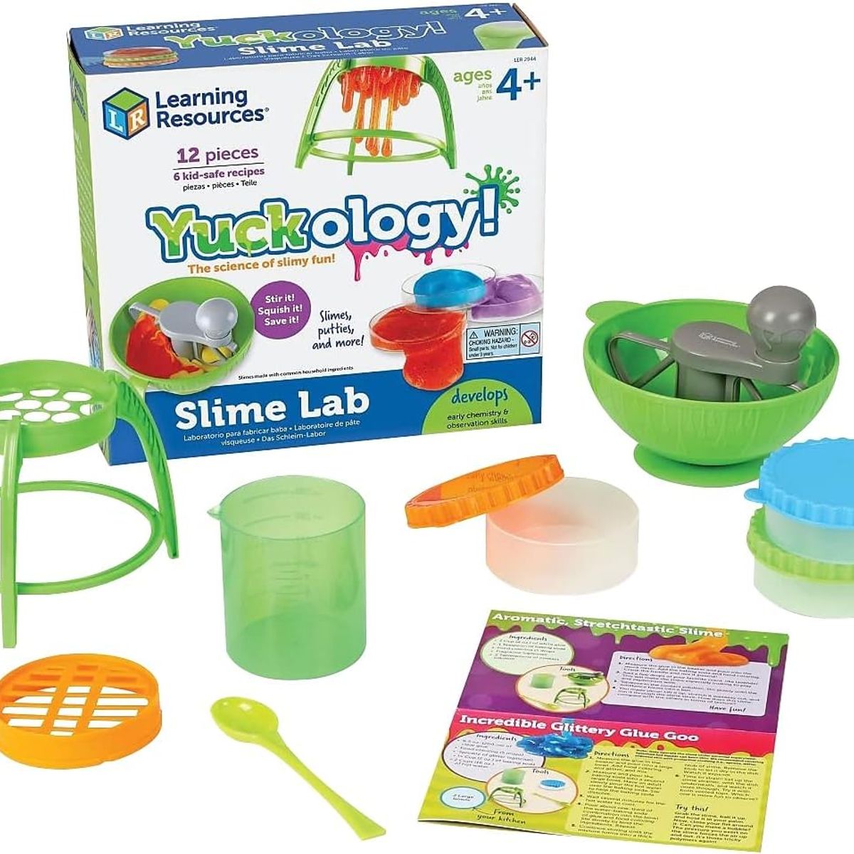 JUGANDO Y EDUCANDO - Set De Laboratorio Fábrica De Slime Para Niños Y Niñas