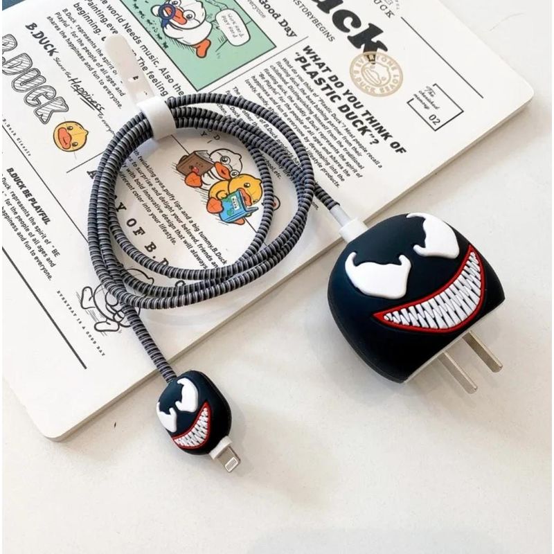 GENERICO - Funda En Silicona Protector De Cargador IPhone Venom
