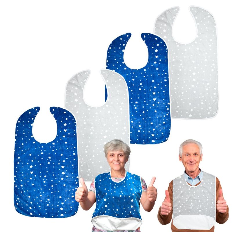 PRIMORDIAL - Set x4 baberos para adulto unisex - 100674 - Primordial SAS