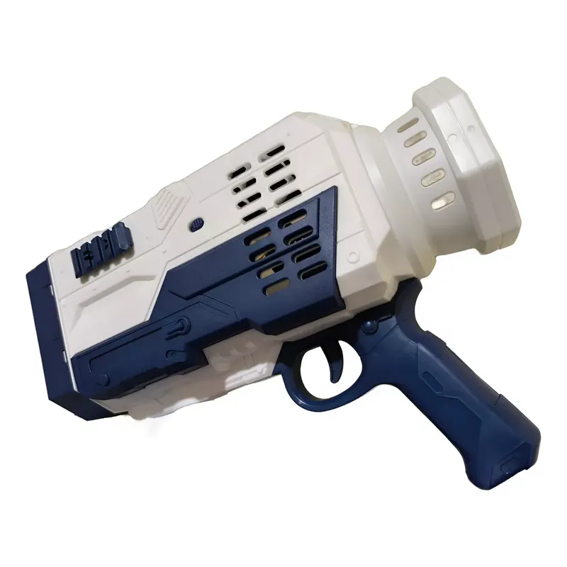 GENERICO - Pistola Bazooka De Burbujas Recargable Con Luces Y Sonidos Azul