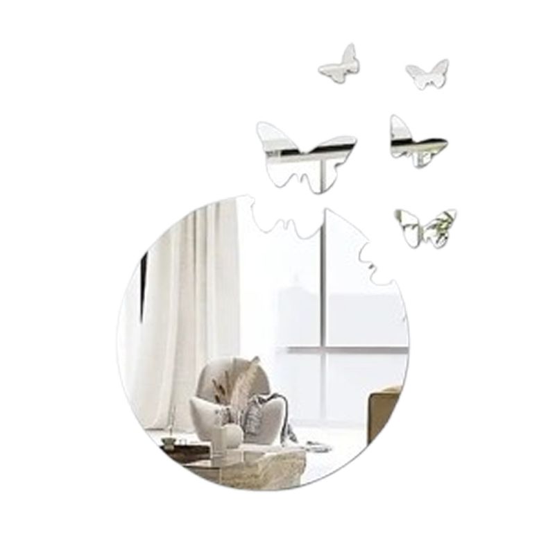 GENERICO - Pegatinas De Pared De Espejo Para El Hogar Mariposas