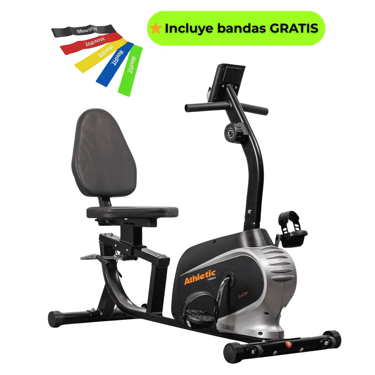 ATHLETIC - Bicicleta Estatica Recumbent 240BH