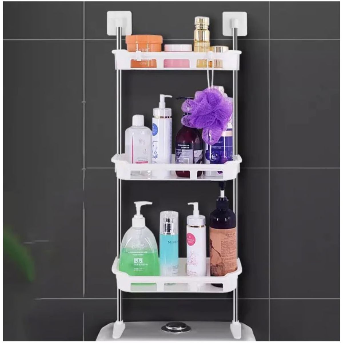 GENERICO - Organizador Para Baño Estante De Almacenamiento 3 Niveles
