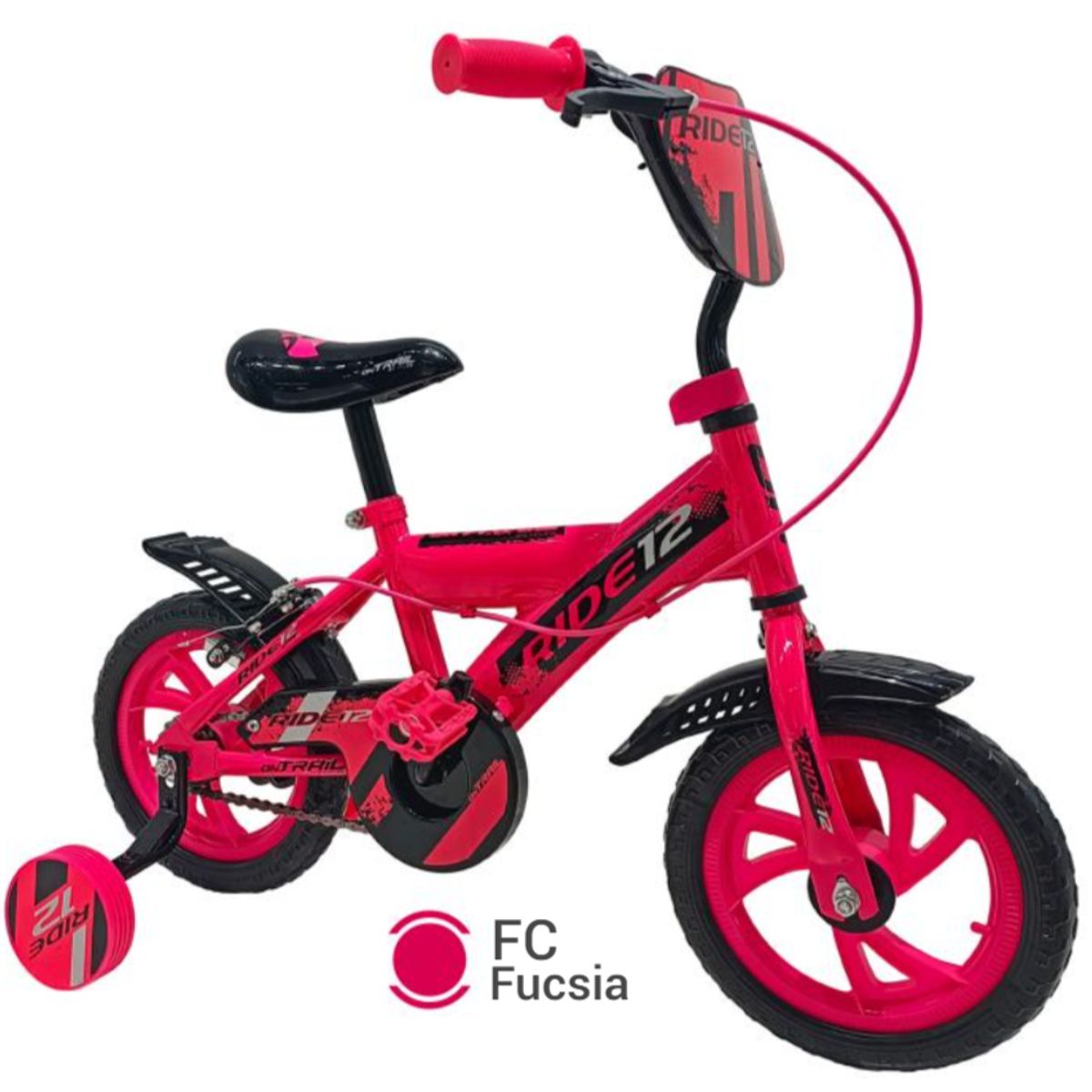 ONTRAIL - Bicicleta race 12 rosada  llanta maciza