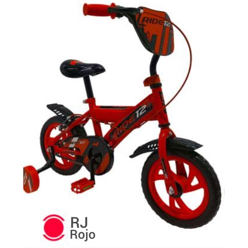 ONTRAIL - Bicicleta race 12 roja  llanta maciza