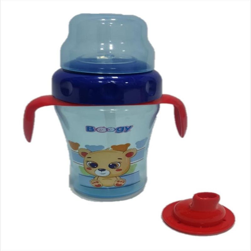 GENERICO - Vaso Bebe Tetero Entrenador + Chupo Jugo Niño Azul Ref21394