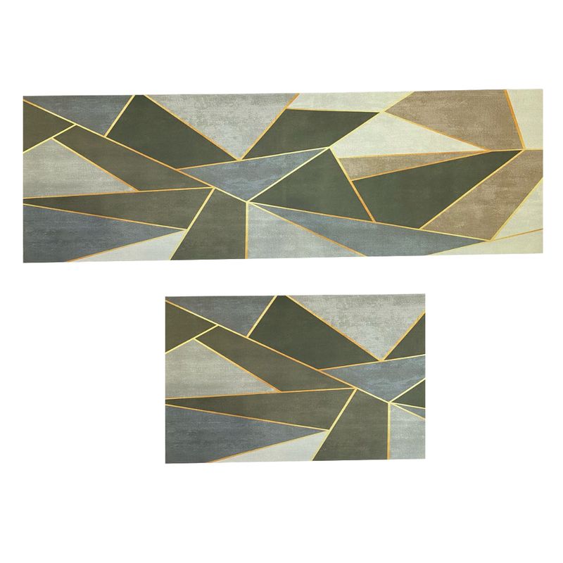 GENERICO - Tapete Duo Absorbente Y Antideslizante Alfombra Cocina Kit 2