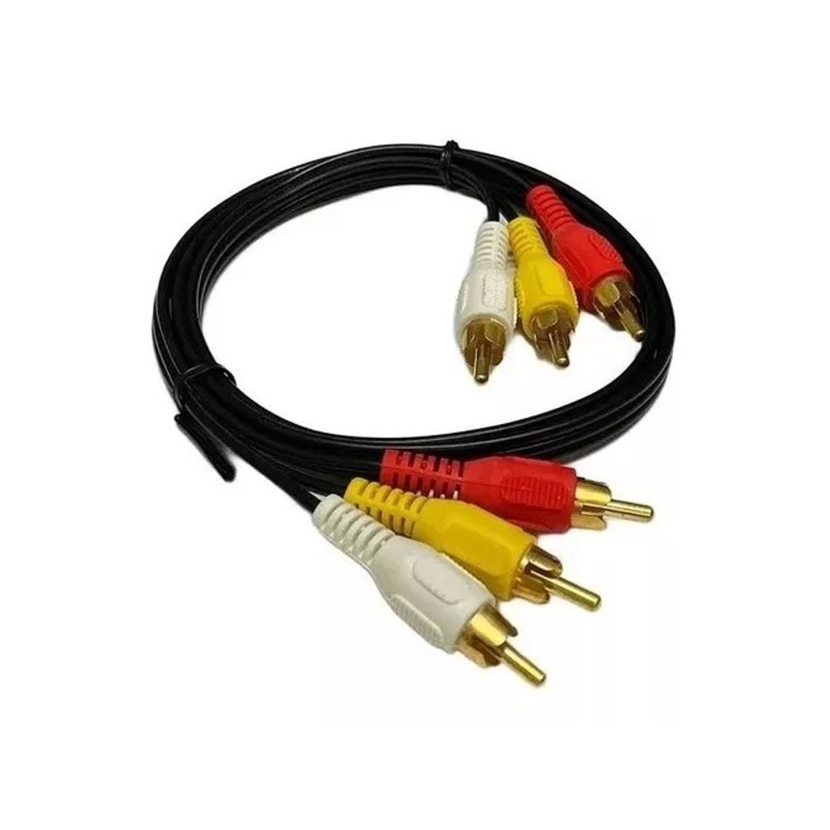 GENERICO - Cable Audio Y Video Rca 3x3 1.5 Metros