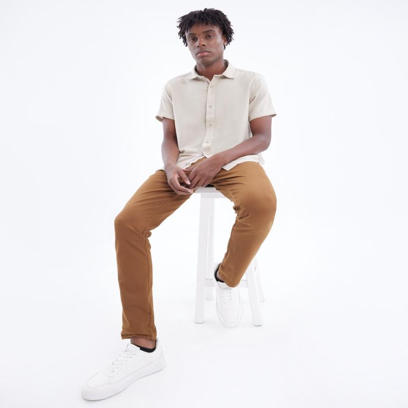 SEVEN SEVEN - Pantalon Para Hombre  Color Camel Marca Seven Seven #45070942