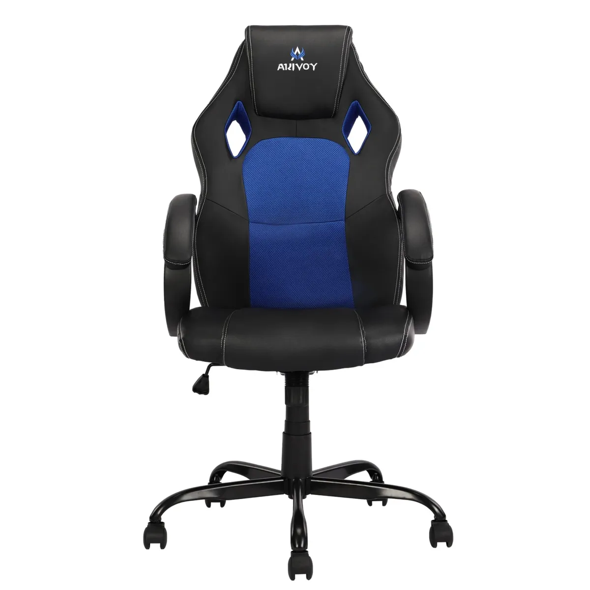 AKIVOY - Silla Gamer Doom En Cuero Sintetico Color Negro Azul