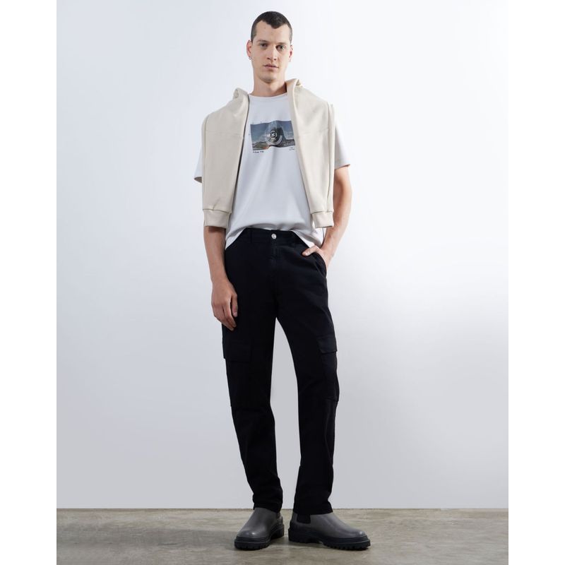 SEVEN SEVEN - Pantalon De Hombre Marca Seven Negro En Algodón #45071019