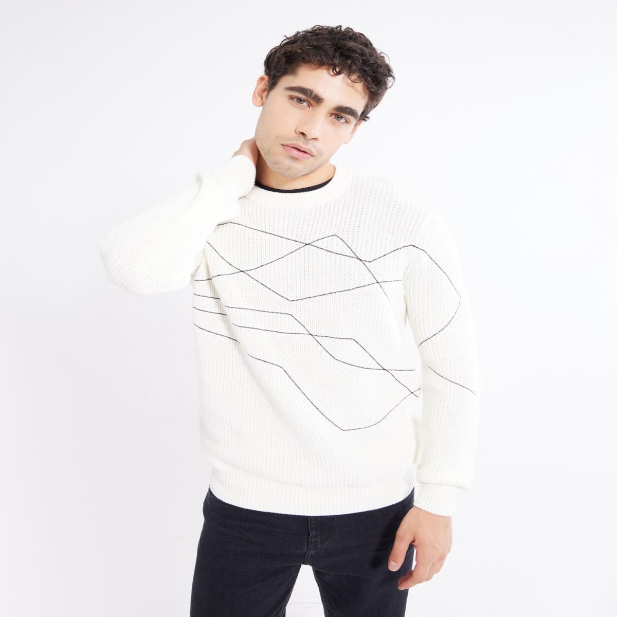 SEVEN SEVEN - Saco Para Hombre Cuello Redondo Color Crema Marca Seven Seven #45330218