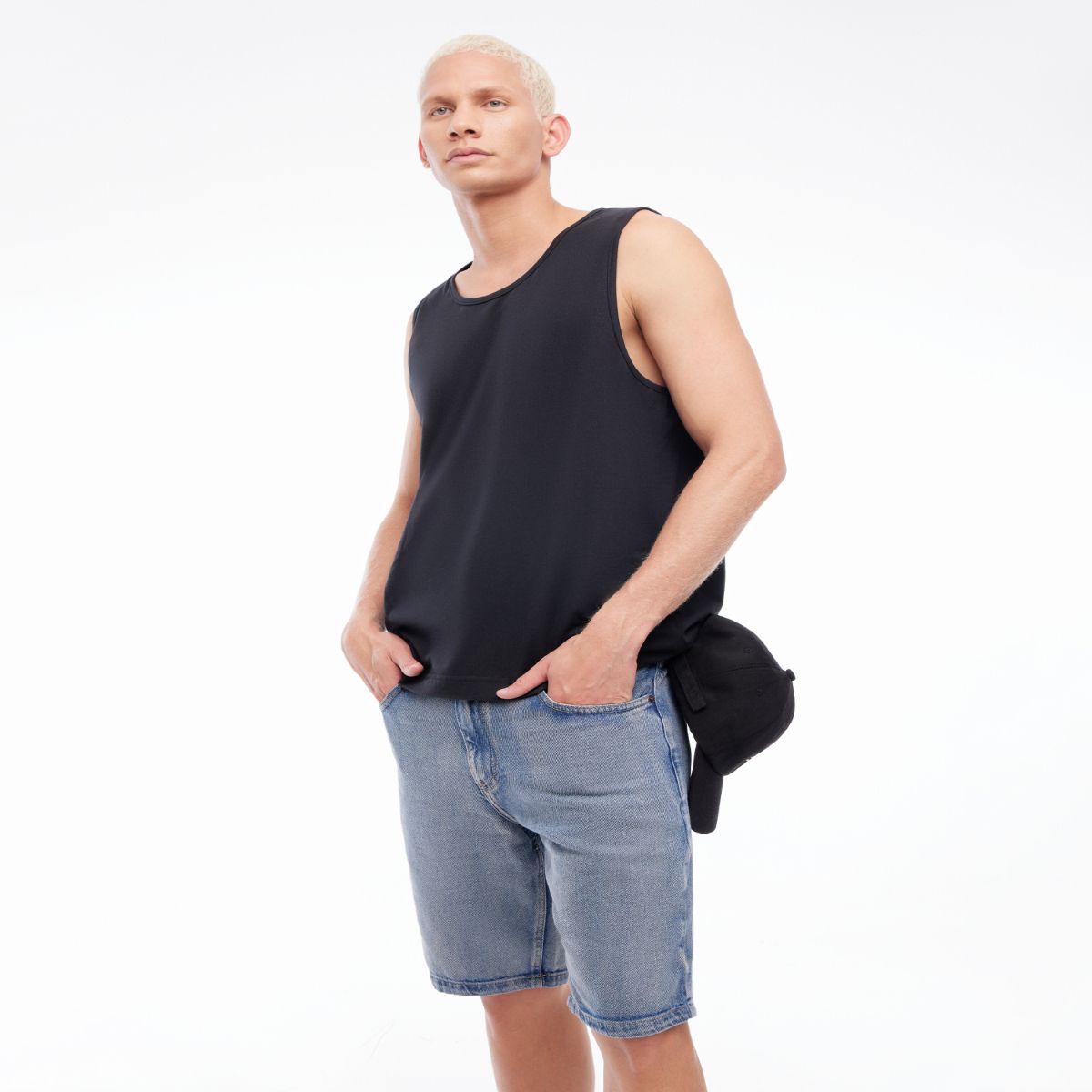 SEVEN SEVEN - Bermuda Para Hombre Regular Color Azul Medio Marca Seven Seven #45100639