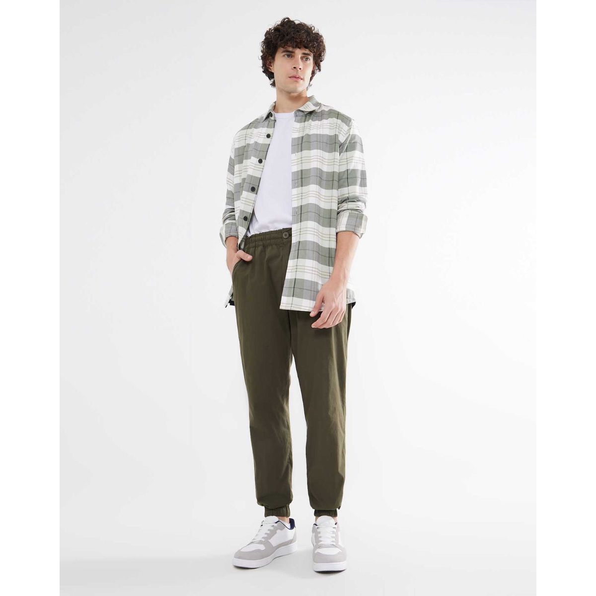 SEVEN SEVEN - Jogger Casual  Para Hombre Verde Seven Seven