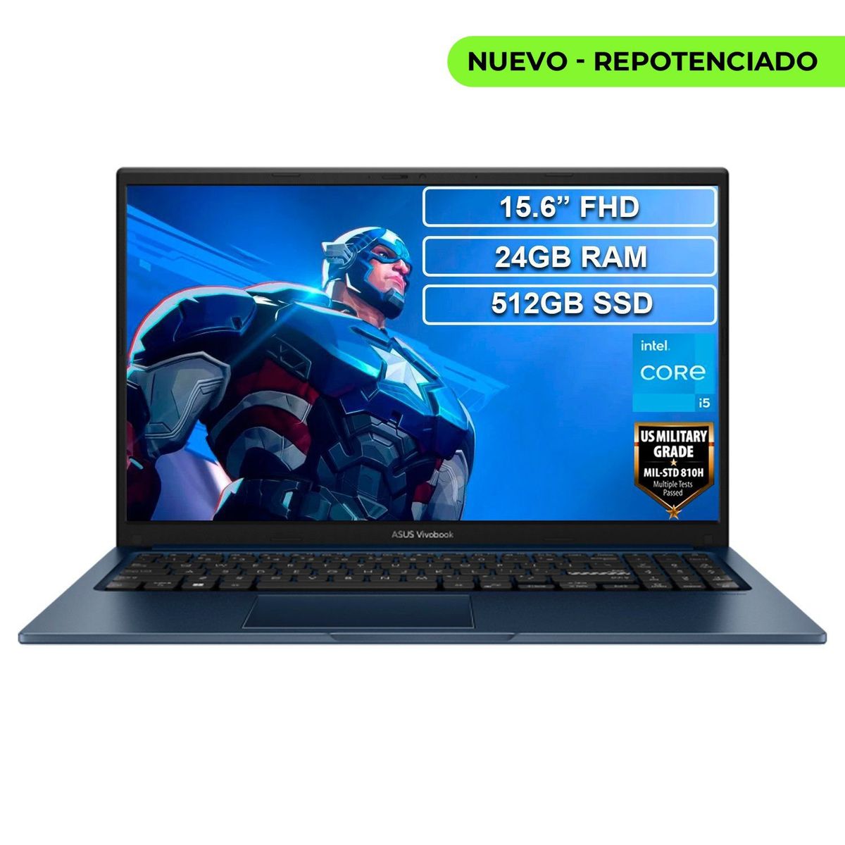 ASUS - Portátil Asus X1504ZA Core I5 1235U 24GB 512GB Vivobook 15