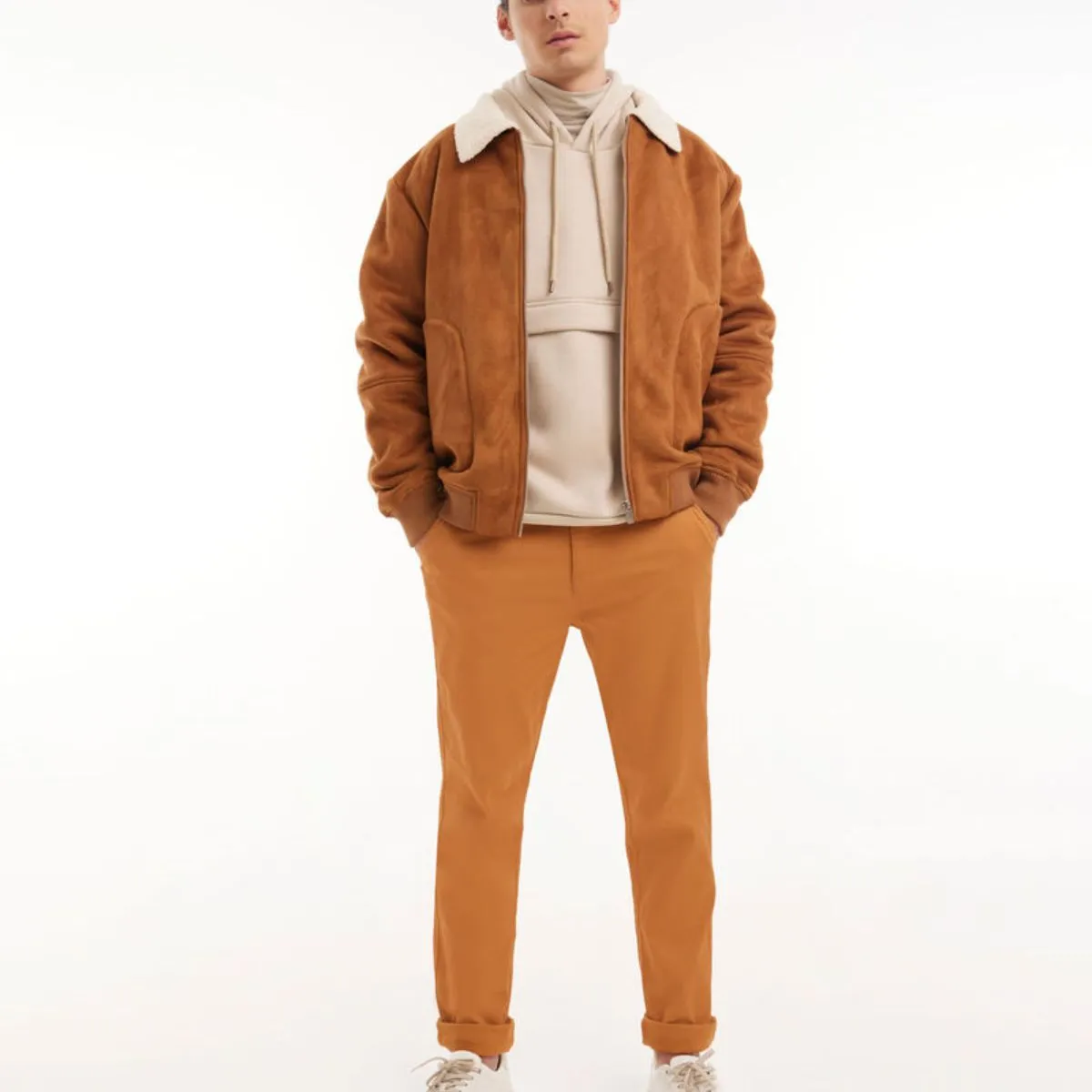 SEVEN SEVEN - Pantalón Chino  Para Hombre Camel Seven Seven