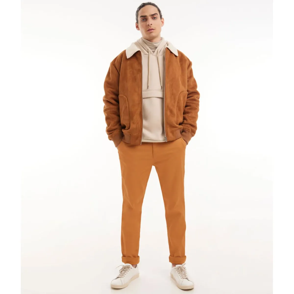 SEVEN SEVEN - Pantalón Chino  Para Hombre Camel Seven Seven