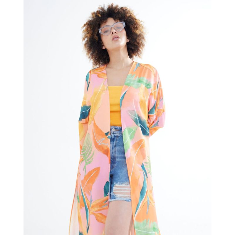 SEVEN SEVEN - Chaqueta Para Mujer Kimono Color Naranja Marca Seven Seven #28080942