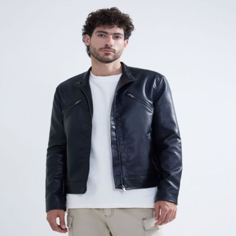 SEVEN SEVEN - Chaqueta Para Hombre Pu Color Negro Marca Seven Seven #45080432