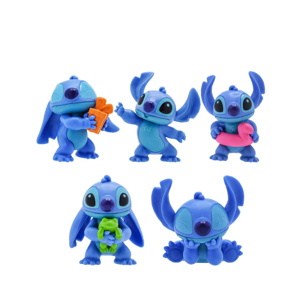 DISNEY - Pack de 5 Figuras Coleccionables de Stitch Disney