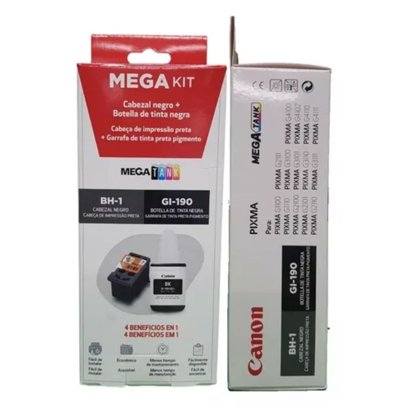 CANON - Cabezal canon NEGRO BH-1 + tinta negra serie G2110-3110-4111