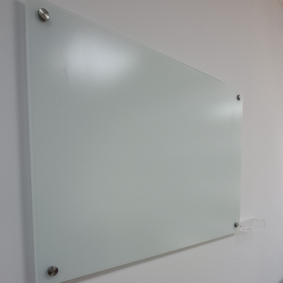 GENERICO - Tablero en vidrio templadoTamaño 120x80 cm Color Blanco Antireflejo