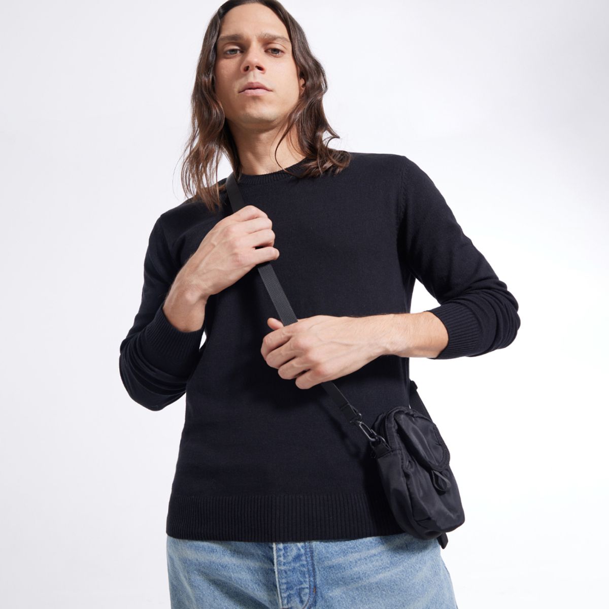 SEVEN SEVEN - Saco Para Hombre Cuello Redondo Color Negro Marca Seven Seven #45330215