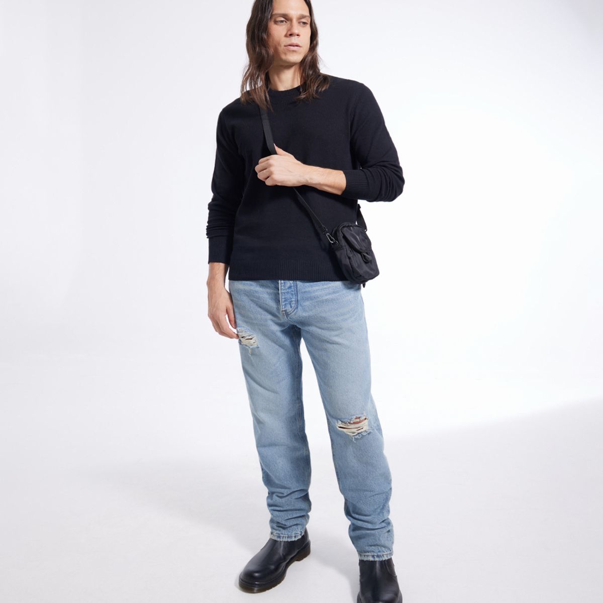 SEVEN SEVEN - Saco Para Hombre Cuello Redondo Color Negro Marca Seven Seven #45330215