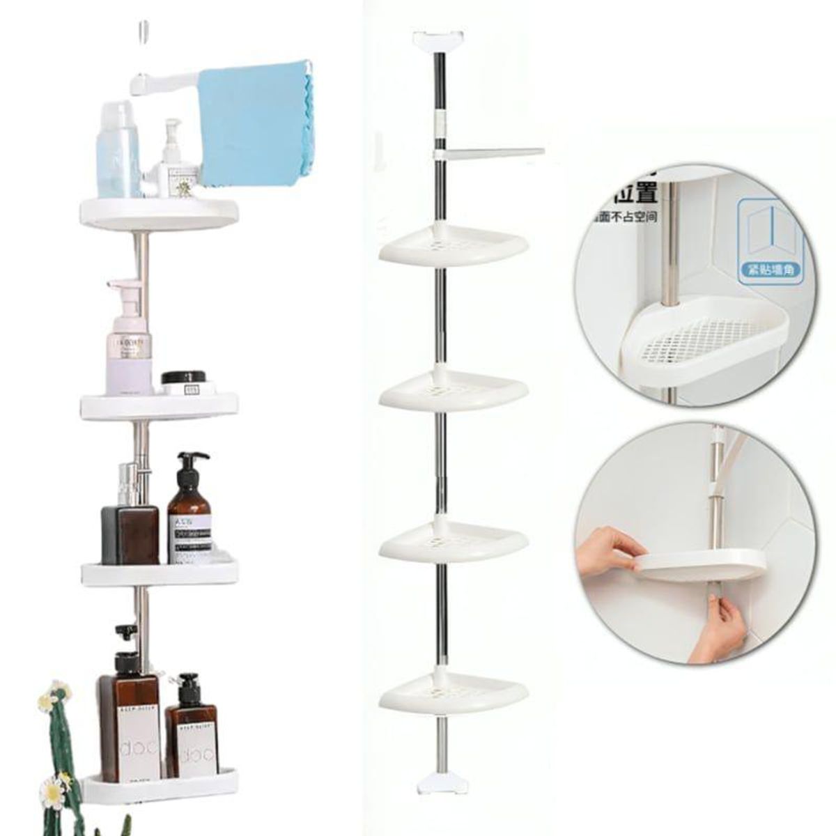 GENERICO - Organizador De Baño Esquinero Mueble Baño Para Ducha