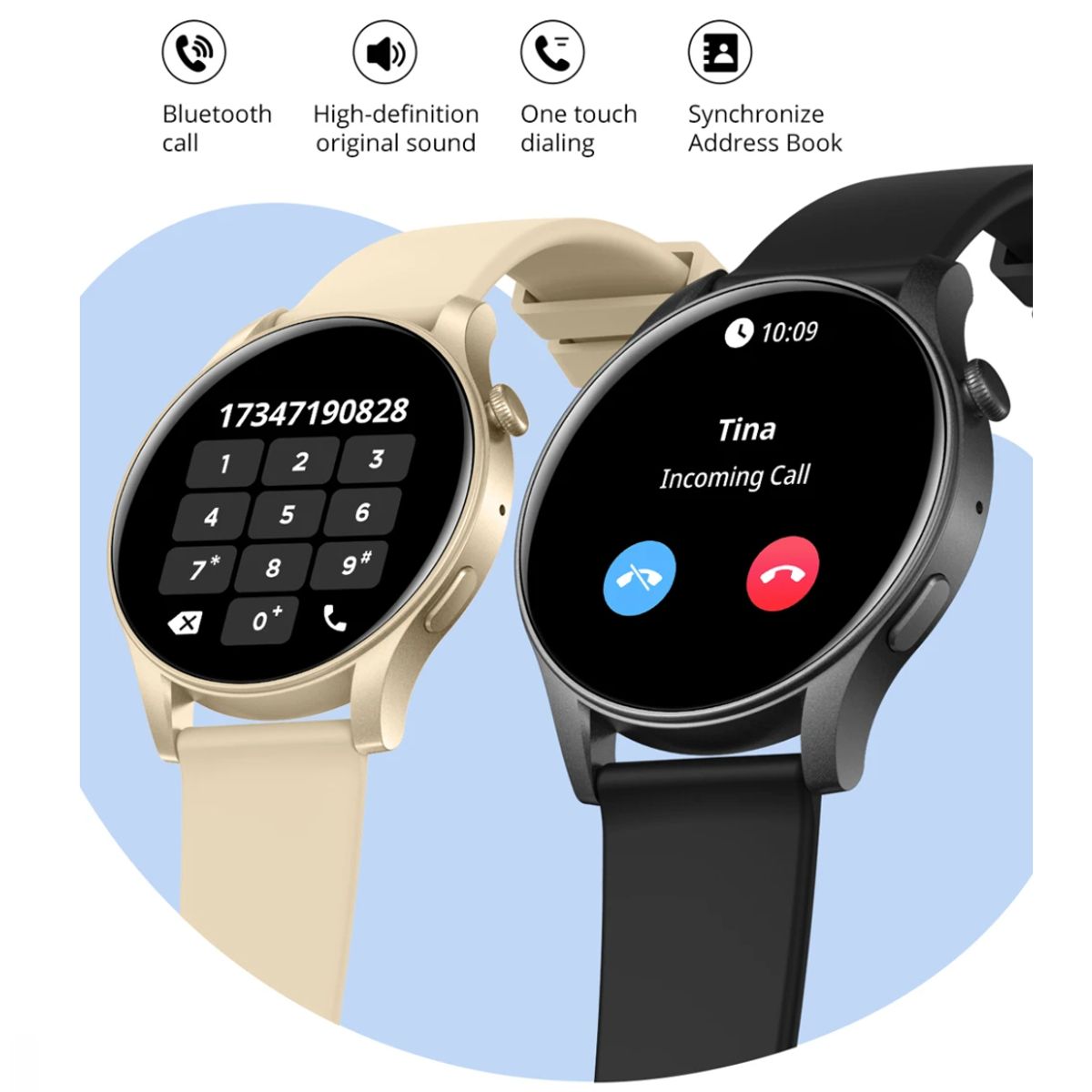 COLMI - Smartwatch Para Mujer Dorado Asistente De Voz Reloj Inteligente