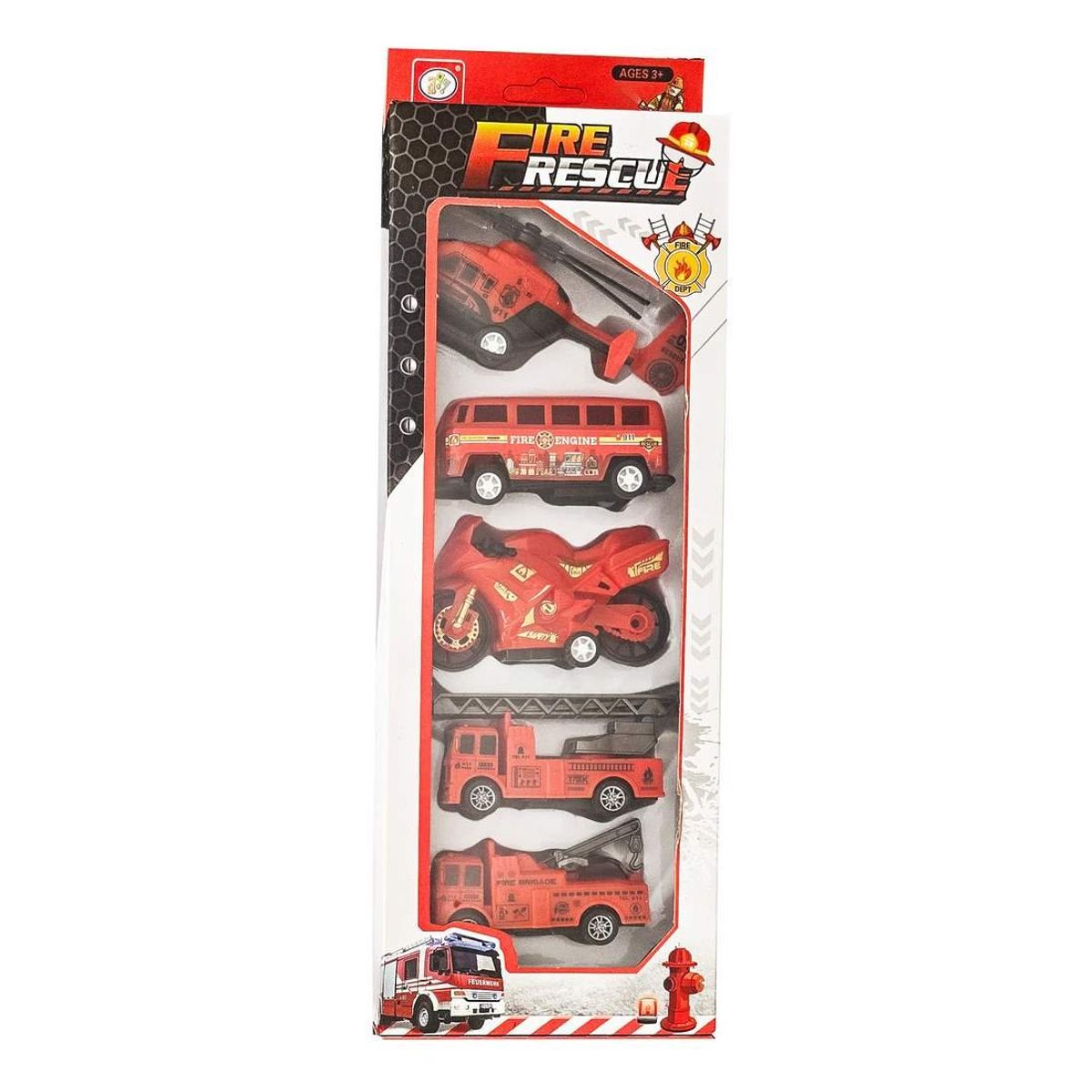 GENERICO - Coleccion Vehiculos Moto - Grua - Helicoptero Buses Bomberos