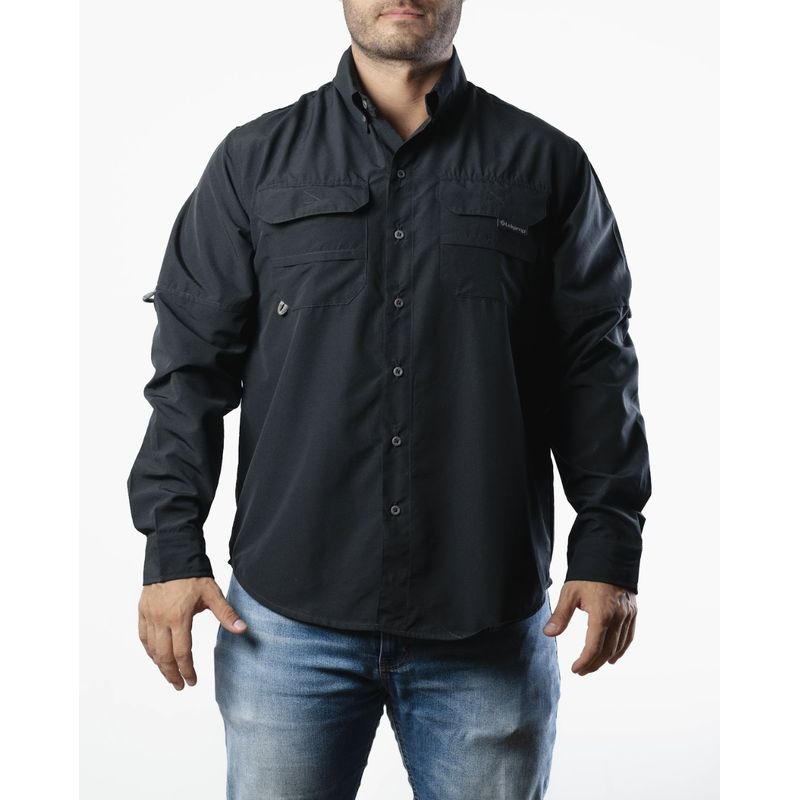 LEKAMP - Camisa outdoor unisex manga larga con protección solar y rápido secado