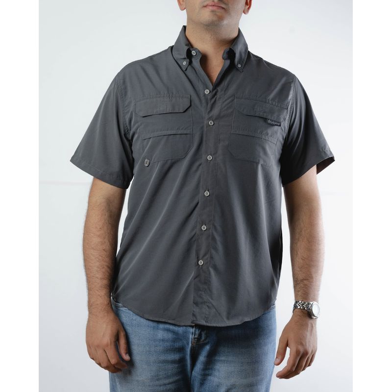 LEKAMP - Camisa outdoor unisex manga corta con protección solar y rápido secado