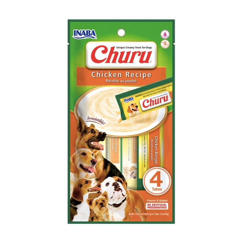 GENERICO - Churu Dog Receta Pollo Sobre x 4 tubos