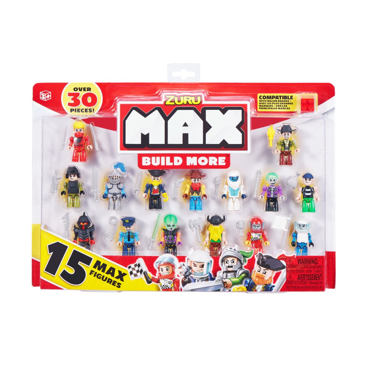 MAX - 15 Personajes Sorpresa Bloques de construccion Max Build Mor