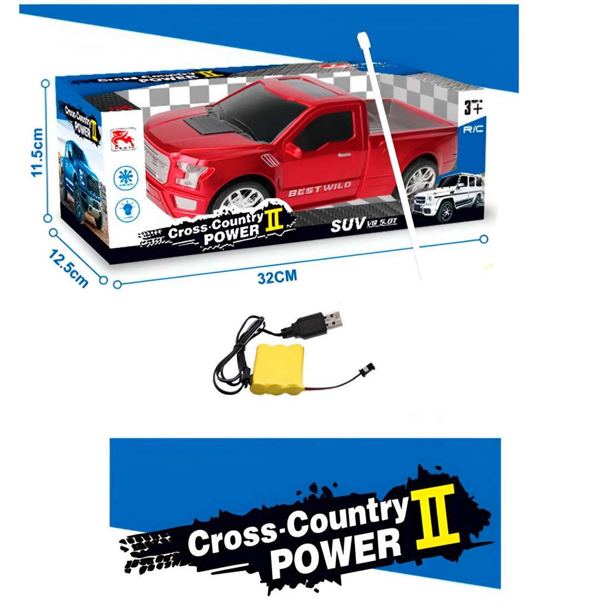 GENERICO - Carro Camioneta Ford Bateria Recargable Control Remoto Niños