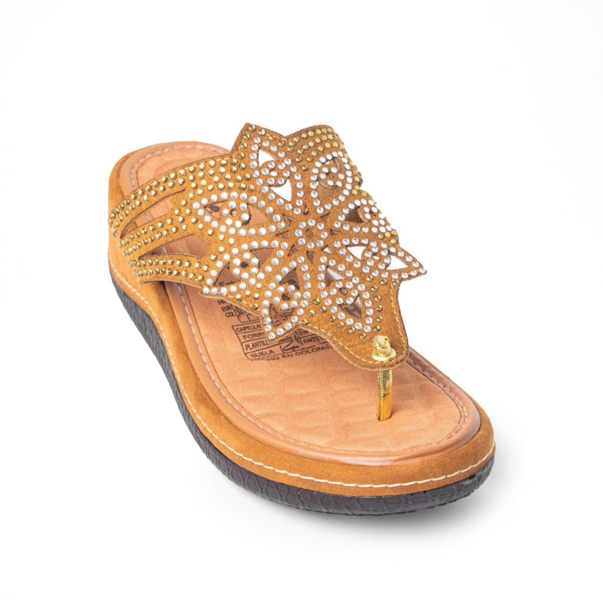 PRICE SHOES - Price Shoes Sandalia Confort Mujer 692P5361MIEL