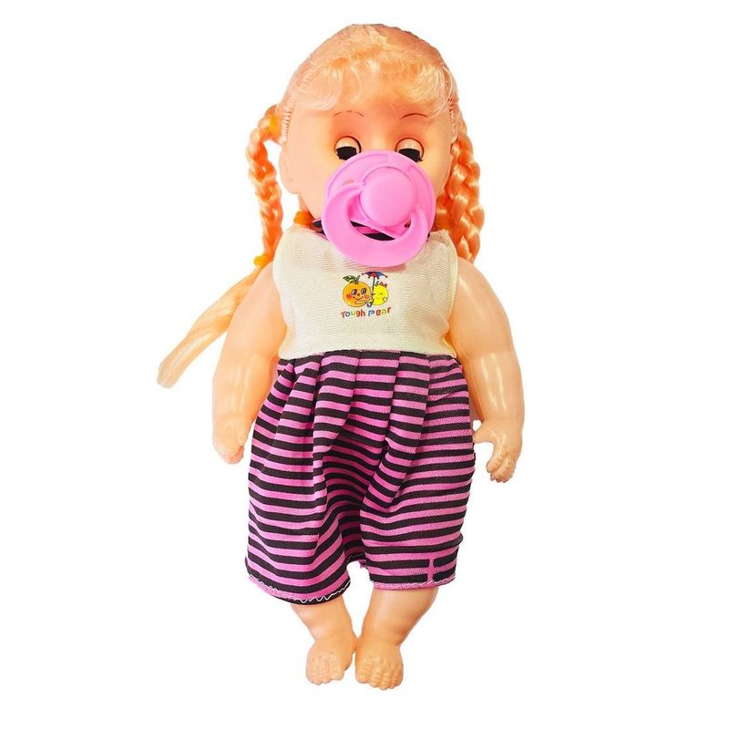 GENERICO - Muñeca Bebe Vestido Chupo Bebe Bolso Juguete Interactivo