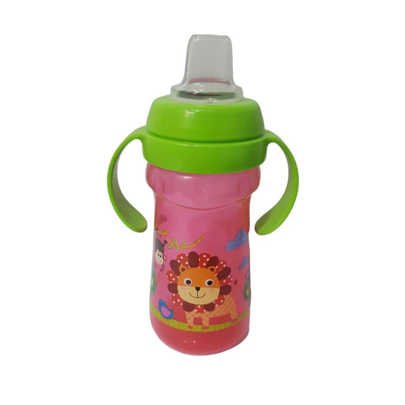 GENERICO - Vaso Anti Goteo Tetero 12 Onzas Bebe Rojo 1188