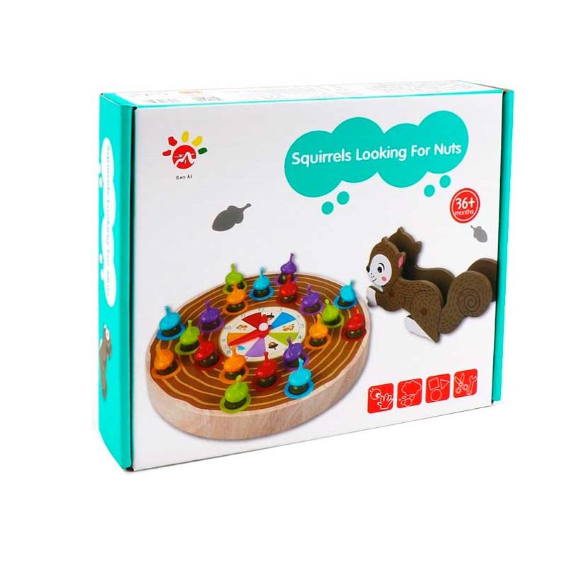 JUGANDO Y EDUCANDO - Juego Educativo Motricidad Ardilla Busca Nueces Para Niños