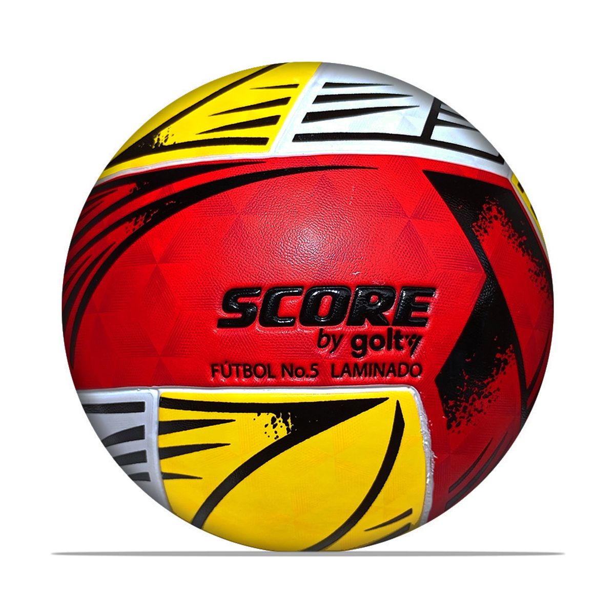GOLTY - Balon Futbol Score By Golty Tribal #5-Rojo/Blanco