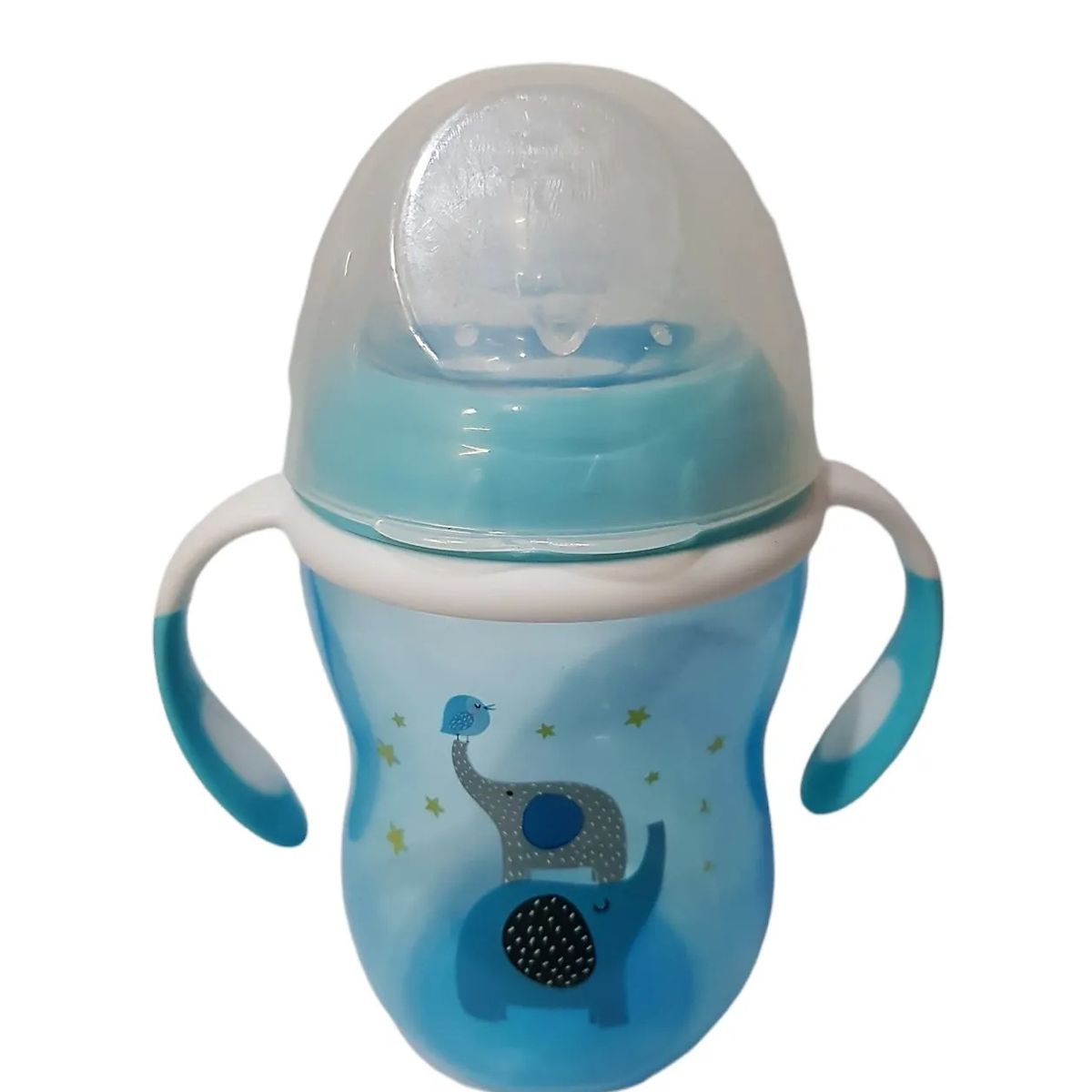 GENERICO - Vaso Anti Goteo Tetero 9 Onzas Bebe Biberón 1391 AZUL