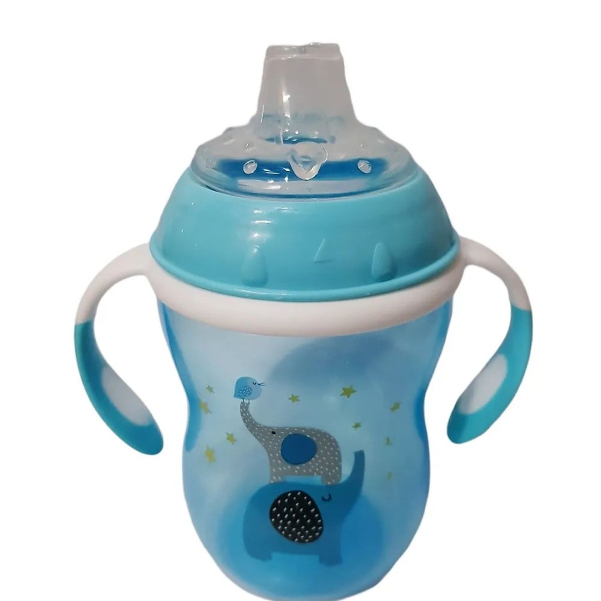 GENERICO - Vaso Anti Goteo Tetero 9 Onzas Bebe Biberón 1391 AZUL