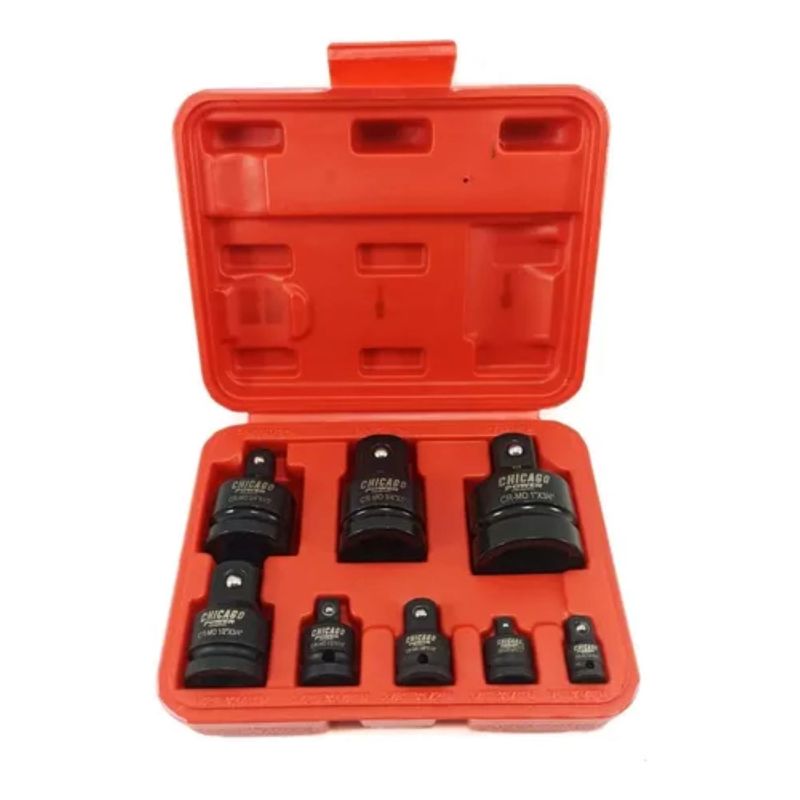 CHICAGO - Juego Adaptadores De Impacto 8pcs Trabajo Neumático