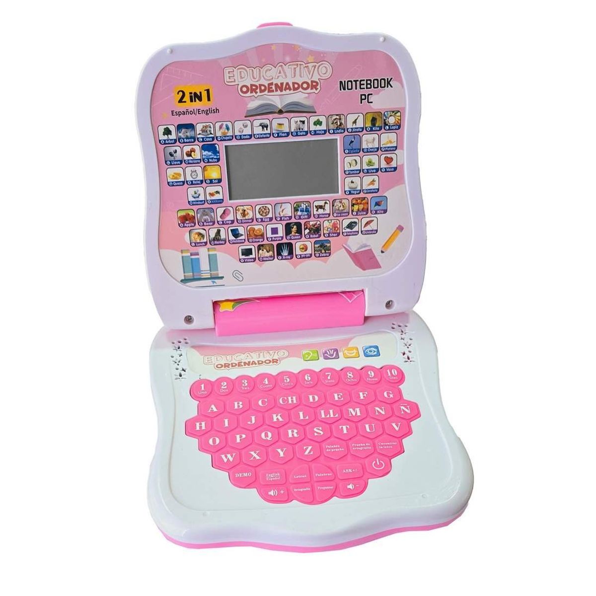 GENERICO - Mi Primer Portátil Infantil Mini Laptop Multiidioma+ Bateria