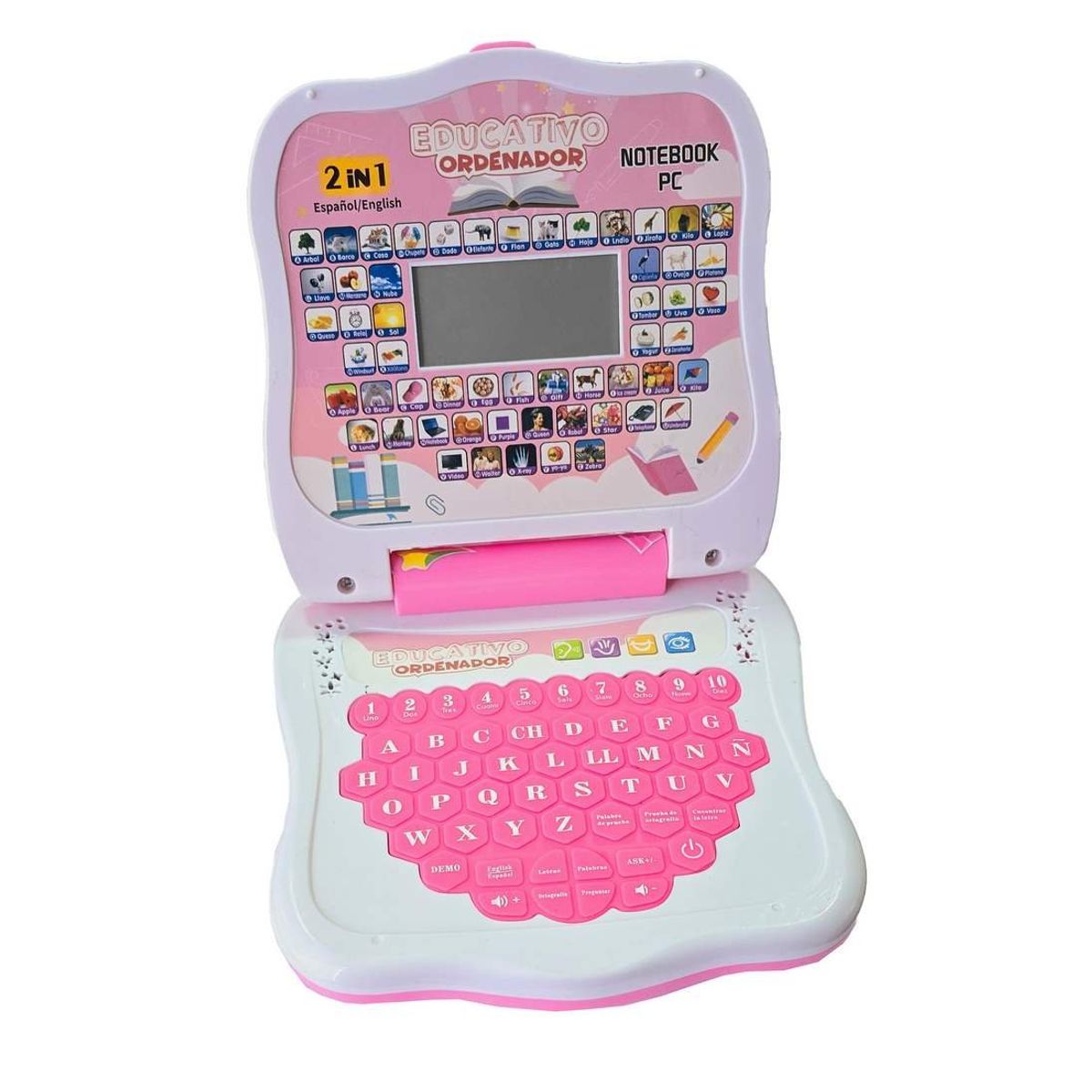 GENERICO - Mi Primer Portátil Infantil Mini Laptop Multiidioma+ Bateria