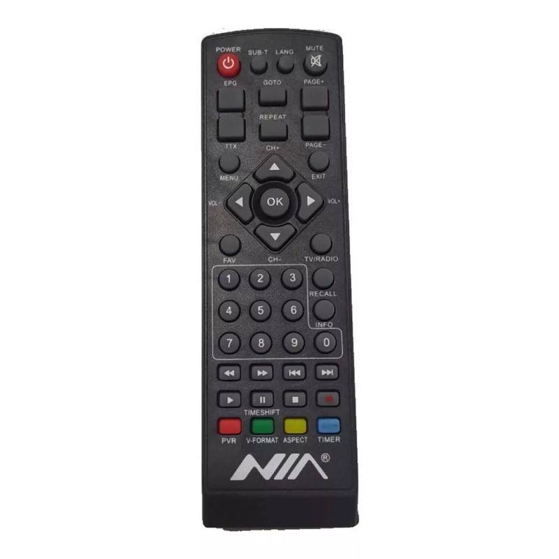GENERICO - Control Remoto Tdt Universal Decodificador Nia
