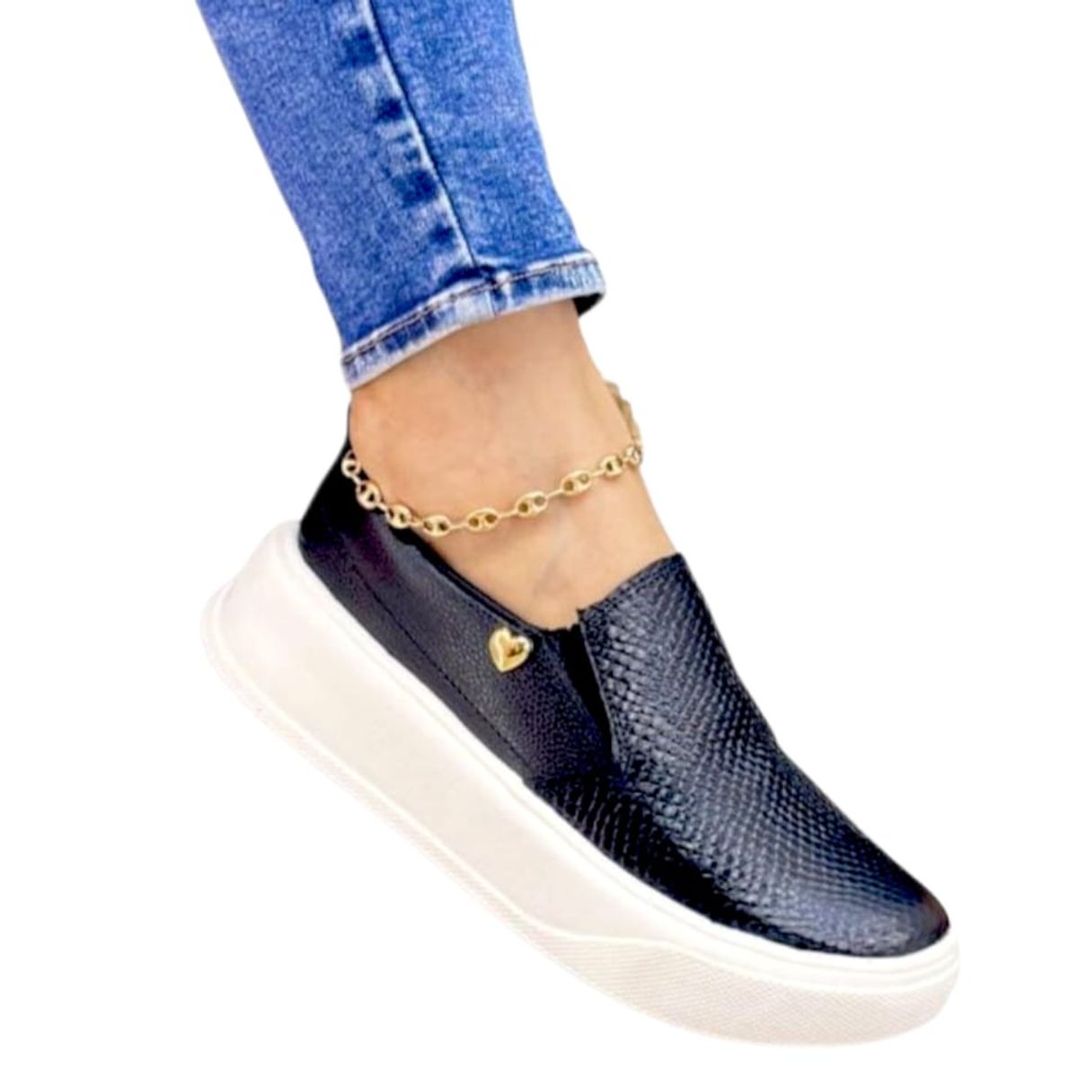 EVEGONZ - Zapatos en Cuero Mocasín negros para mujer